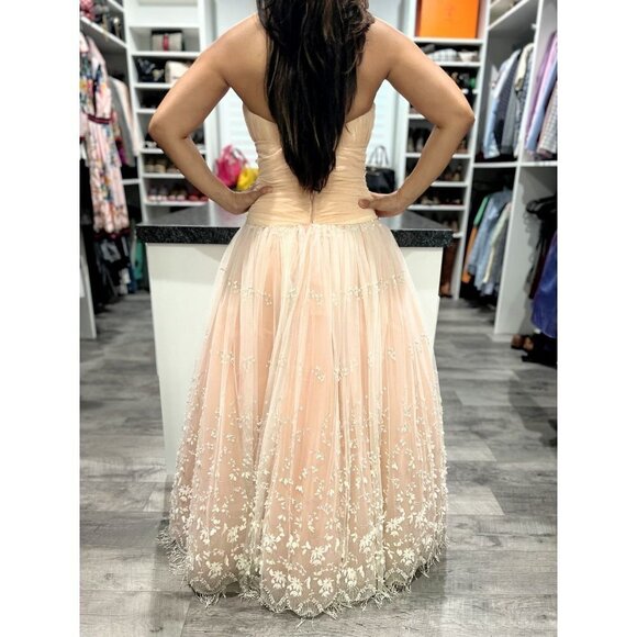 Soucy for Lara Helene Blush Formal Strapless Ball Gown $995 - Picture 8 of 12